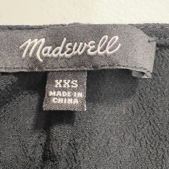 Title: Madewell Black Sleeveless Button-Front Mini Dress – XXS - Picture 7 of 9